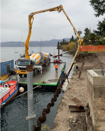 Comar, realizza opere di edilizia in acqua e sull'acqua sul Lago Maggiore e in Svizzera